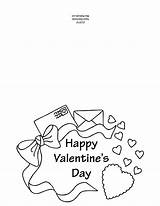 Valentine Coloring Pages Card Cards Valentines Printable Color Others Greeting Online Popular sketch template