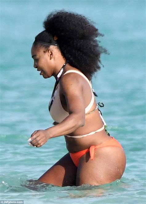 serena williams serves up racy look in skimpy bikini while on vacation in bahamas daily mail