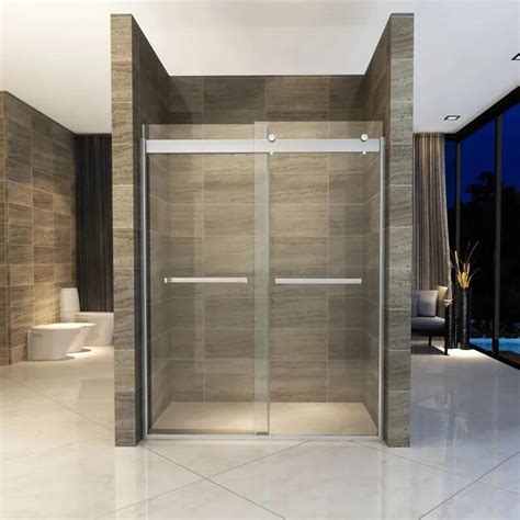 factory direct selling aluminum frame  shape economic corner glass door mobile home shower