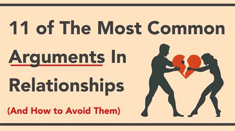 11 common arguments of every relationship and how to avoid having them