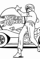 Coloring Racer Speed Pages Won Race Popular sketch template