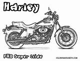 Harley Coloring Pages Davidson Glide Super Fxd Motocycle Printable Kids Colouring Cars sketch template