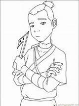 Coloring Avatar Pages Airbender Last Popular Coloringhome sketch template