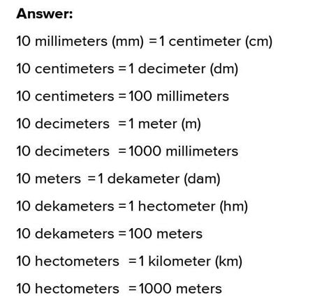 Send Me All Conversion Of Standard Units Of Length