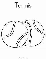 Tennis Coloring Balls Pages Fun Ball Drawing Ping Pong Kids Print Outline Printable Color Sports Getdrawings Getcolorings Twistynoodle Built Favorites sketch template