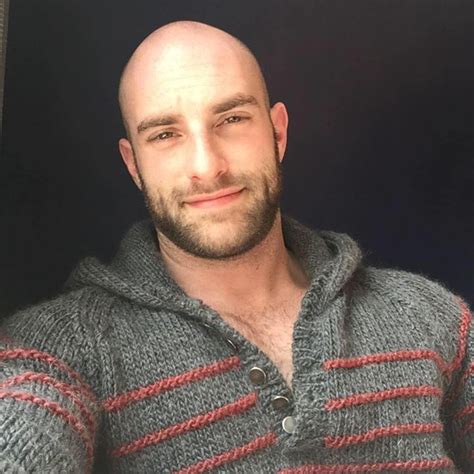 Nude hairy bald men