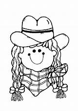 Coloring Girl Farm Pages Country Getcolorings Printable sketch template