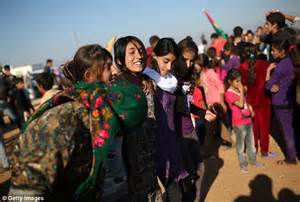 isis are driven from yazidis home town of sinjar as they celebrate