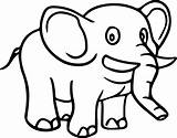 Coloring Elephant Wecoloringpage sketch template