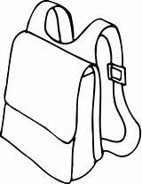 Backpack Clipart Outline Coloring Printable Drawing School Clip Pages Cliparts Bag Person Sheet Boy House Library Color Az Clipground Clipartbest sketch template