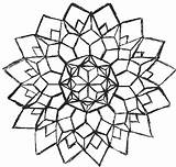 Geometric Coloring Pages Flower Simple Cool Clipart Designs Kids Insane V2 Printable Symetric Easy Advanced Unique Deviantart Getcolorings Drawing Pattern sketch template