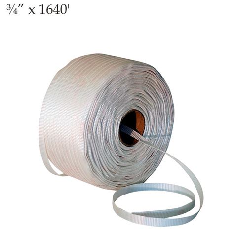 woven polyester cord strapping white    tensile strength lb canada wide