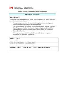 education project proposal template