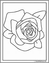Coloring Rose Pages Printable Pdf Printables Colorwithfuzzy sketch template
