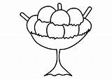 Ice Cream Coloring Pages Printable Kids Clipart Sundae Cartoon Cone Cup Clip Colouring Coloring4free 2021 Color Cliparts Girl Library Simple sketch template