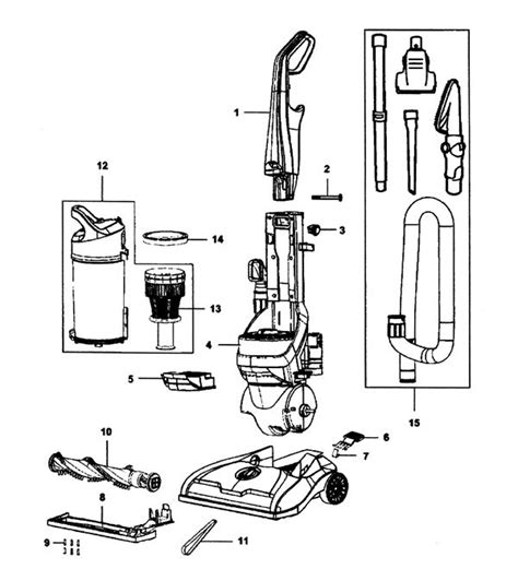 shark rocket vacuum parts diagram