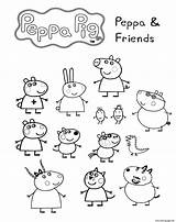 Pig Peppa Coloring Pages Friends Printable Colouring Print Book Sheets Valentine Kids sketch template
