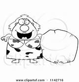 Plump Boulder Cave Woman Clipart Cartoon Thoman Cory Outlined Coloring Vector 2021 sketch template