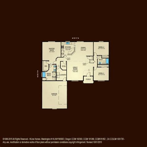 floorplan  hiline homes covered front porches great rooms floor plans homes