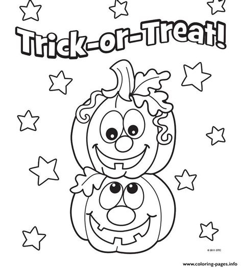 halloween pumpkins kids coloring pages printable