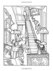 wonderful interior house coloring pages  house coloring page