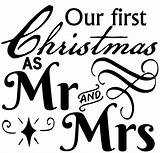 Mrs Mr Ornament Crafter Svgs Merry sketch template