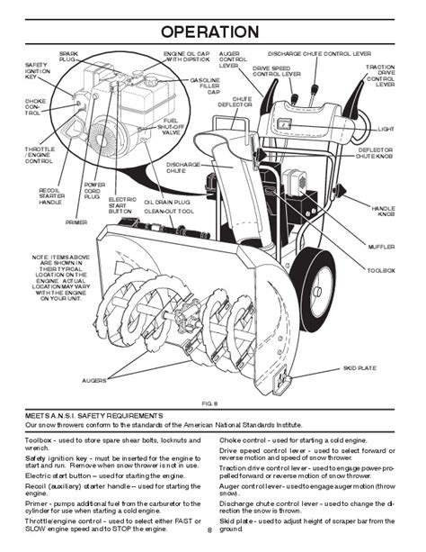 poulan pro xtes  snow blower owners manual