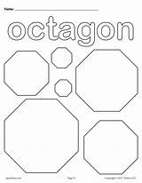 Octagon Shape Octagono Tracing Octagons Hexagon Imprimir Geometricas Recortar Nonagon Pentagon Mpmschoolsupplies sketch template