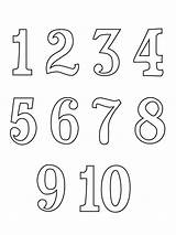 Brojevi Bojanke Decu sketch template