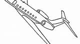 Beluga G650 Gulfstream sketch template