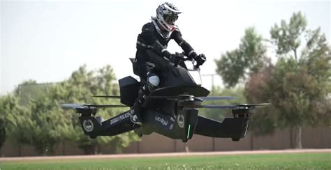dubai police  started  giant drone  hoverbikes