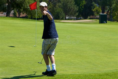 funny golf player stock image image of blue post strike 10054031