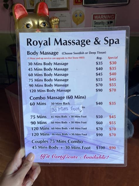 royal massage spa cypress roadtrippers
