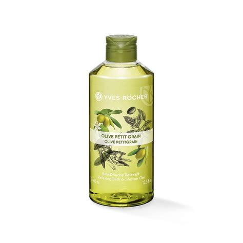 yves rocher yves rocher relaxing bath  shower gel olive olive