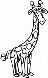 Giraffe Coloring Drawing Outline Confused Giraffes Cliparts Body Line Pages Template Netart Kids Baby Long Printable Getdrawings Color Print Cartoon sketch template