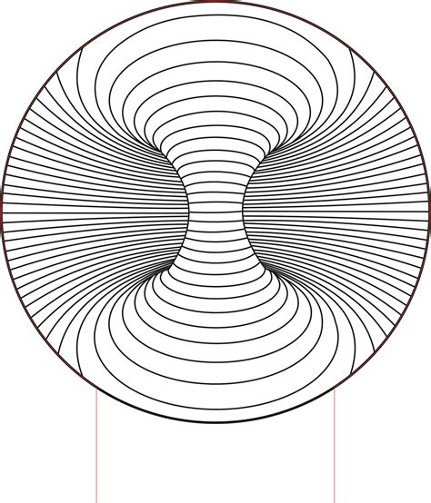 double hole  illusion led lamp vector file optical illusions art
