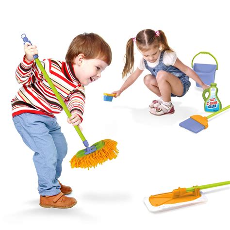 refurbished kids cleaning toy set  pretend play broom