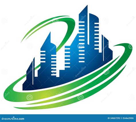 building city logo stock photography image