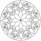 Mandala Winter Pages Coloring Christmas Getcolorings sketch template