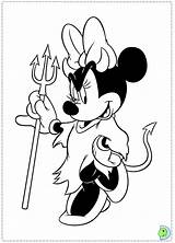 Coloring Dinokids Minnie Mouse Close sketch template