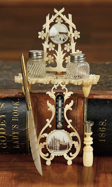 for the love of the ladies 239 french carved bone miniature desk