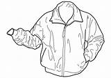Jacket Coloring Drawing Pages Template Printable sketch template