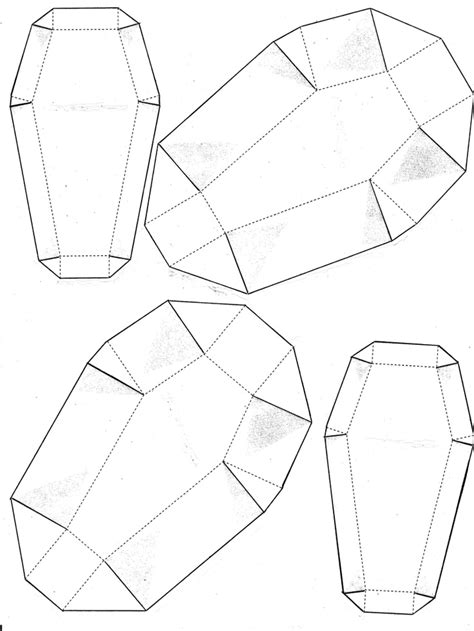 small coffin template coffin halloween crafts templates
