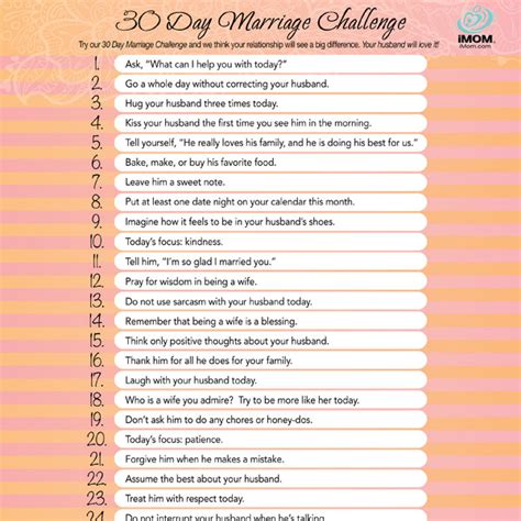 30 day marriage challenge imom
