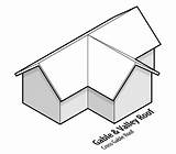 Roof Gable Roofs Dutch Lines sketch template