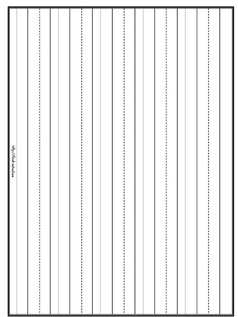 printable penmanship practice lines paper diy