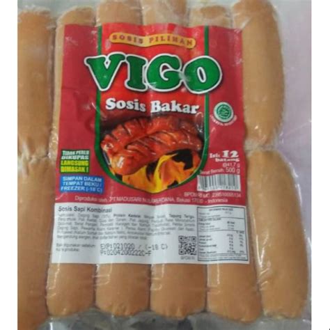 Jual Vigo Sosis Sapi Bakar 500 G 12s Shopee Indonesia