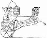 Chariot Hittite Uriah Vermelho Faraón Aprendi sketch template