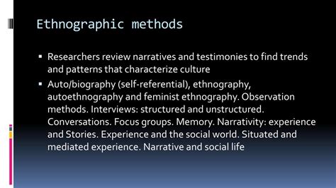 research methods  cultural studies powerpoint