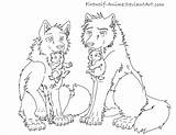 Wolf Wolves Coloring Pages Cute Anime Pup Baby Color Girl Pack Winged Big Bad Drawing Firewolf Puppies Puppy Drawings Wolfs sketch template